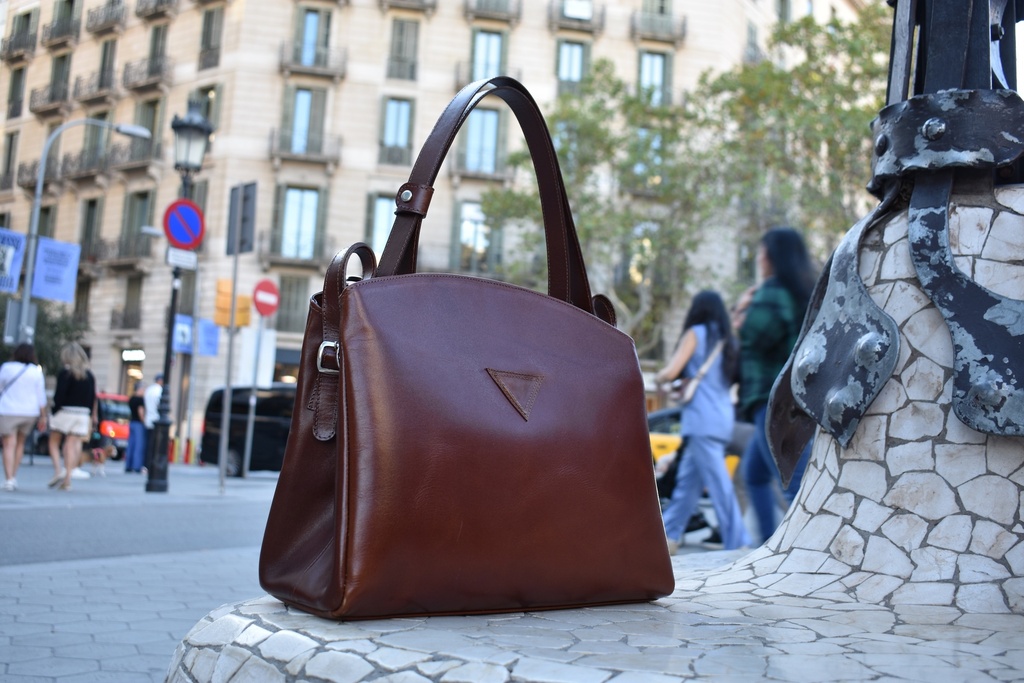 Big brown handbag